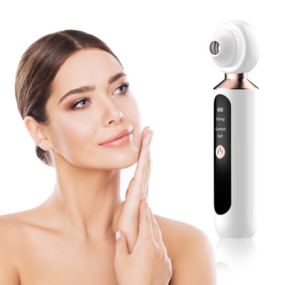Dispozitiv de microdermabraziune pentru îndepărtarea punctelor negre electrice vizibile Aspirator cu cap negru