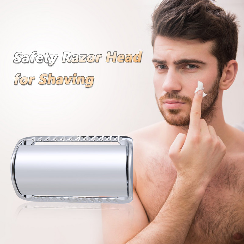 1kom Sigurnosna glava britve za brijanje Otvorena glava s češljem Dvosjekla glava britve Brada Alati za brijanje dlaka Dodaci za brijanje za muškarce