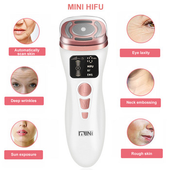 2022 Mini HIFU 2nd Generation Original EMS RF Ultrasonic Rejuvenation Tighten Lifting Therapy Skin Facial Care LED Anti Wrinkle