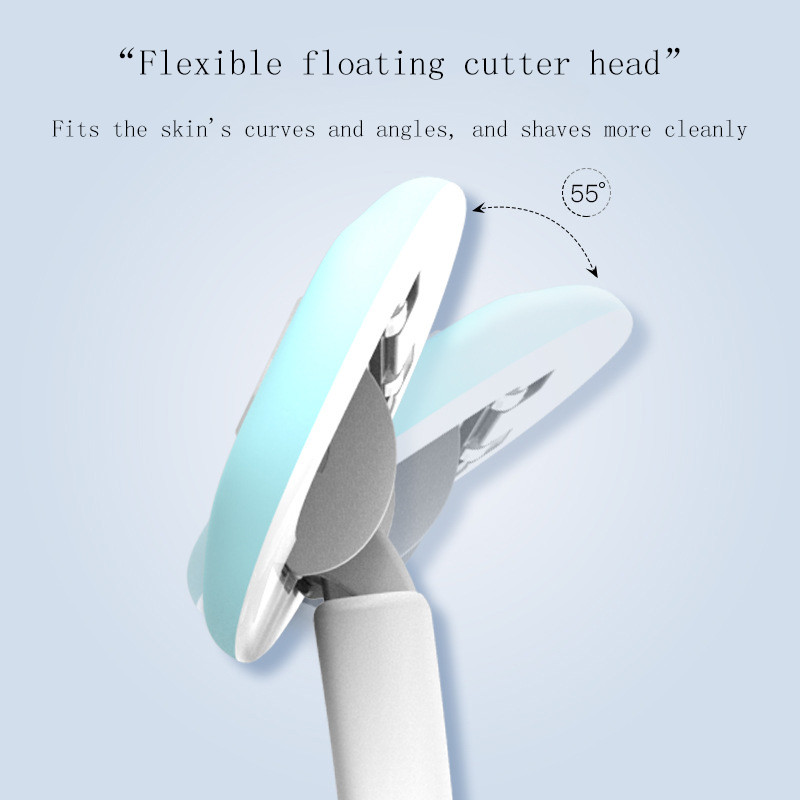 Nešiojamas skutimosi skustuvas moterims 4 ašmenų viso kūno plaukų šalinimo skustuvas su kelioniniu skutimosi dėklu.