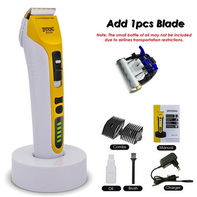 Profesionalni električni trimer za kosu od 25 W Punjivi aparat za šišanje Trimer za šišanje brade Brijač za odrasle muškarce LED zaslon 220 V/110 V