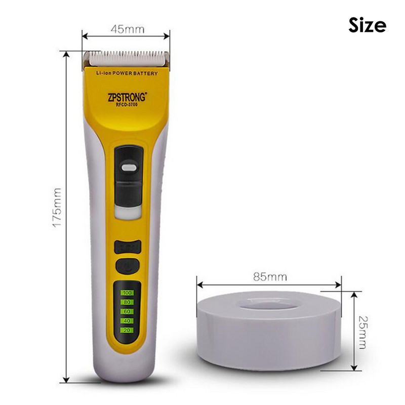 Profesionalni električni trimer za kosu od 25 W Punjivi aparat za šišanje Trimer za šišanje brade Brijač za odrasle muškarce LED zaslon 220 V/110 V