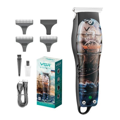 VGR Hair Trimmer Professional Hair Clipper Επαναφορτιζόμενη μηχανή κοπής Wireless Barber Edgers Cutter Clipper for Men V-953