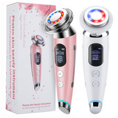 Szem Arcmasszírozó Bőrfiatalítás Rádiós mezoterápia EMS LED Facial Lifting Sonic Vibrációs Ránctalanítás Anti Aging RF eszközök