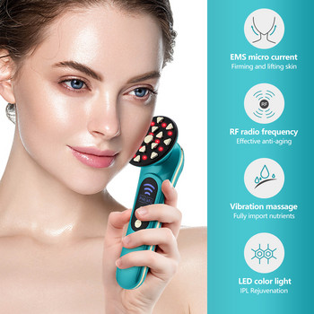 EMS RF Face Massager Photon Rejuvenation Mesotherapy Lifting Προσώπου Beauty Θέρμανση κραδασμών αφαίρεση ρυτίδων Συσκευή κατά της γήρανσης