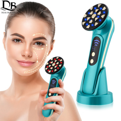 EMS RF masažer za lice Photon Rejuvenation Mezoterapija Lifting lica Ljepota Grijanje Vibracija Uklanjanje bora Uređaj protiv starenja