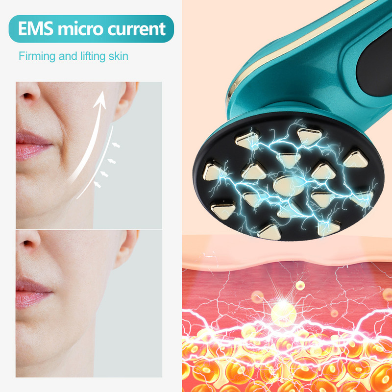 EMS RF masažer za lice Photon Rejuvenation Mezoterapija Lifting lica Ljepota Grijanje Vibracija Uklanjanje bora Uređaj protiv starenja
