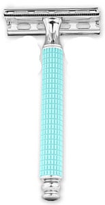 ALSHABAB 1-dijelni sigurnosni brijač od legure cinka za muškarce s ABS drškom 8X4 CM Ručni brijač u obliku slova T s dvostrukim rubom Baber alat za brijanje