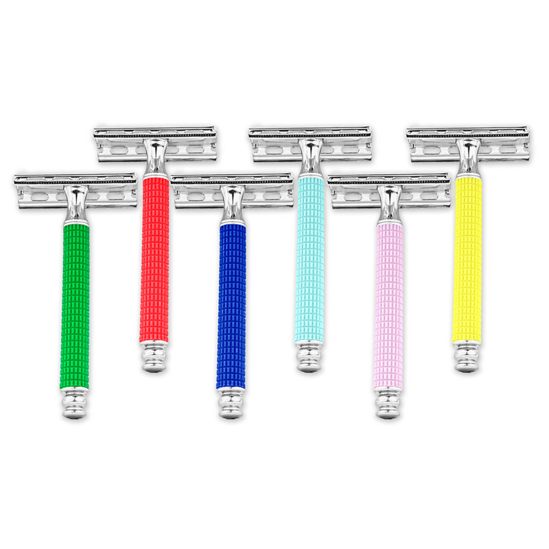 ALSHABAB 1-dijelni sigurnosni brijač od legure cinka za muškarce s ABS drškom 8X4 CM Ručni brijač u obliku slova T s dvostrukim rubom Baber alat za brijanje