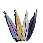 Brijač za muškarce Vrhunski brijač od nehrđajućeg čelika, šareni brijački aparat za brijanje, siguran nož za rezanje brade, presavijeni ručni brijač