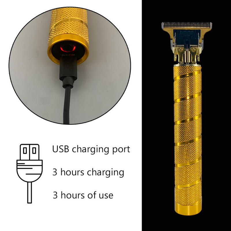Mašinica za šišanje T9 trimer za muškarce 6 9 MM češalj za šišanje Profesionalne šišače za muškarce 0 MM trimer za bradu Vintage T9 mašina