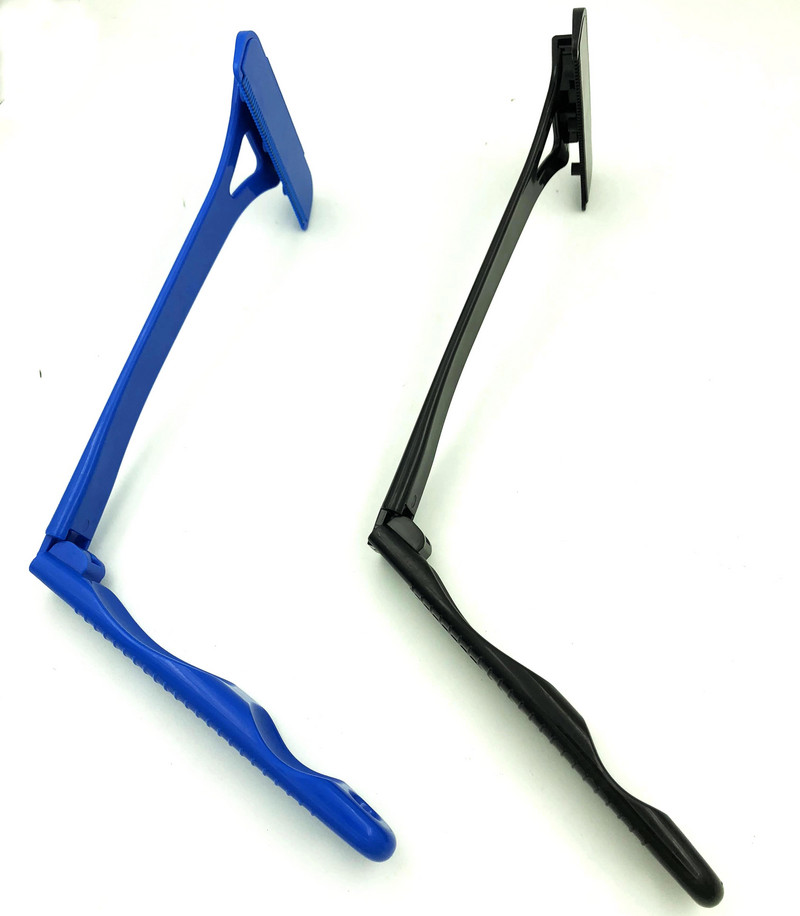 Biztonsági Férfi Hosszú nyelű Összecsukható Borotvakés Borotva Hátsó Hajvágó Test Láb Hát Borotva Borotva Epilátor Szőrtelenítő eszköz