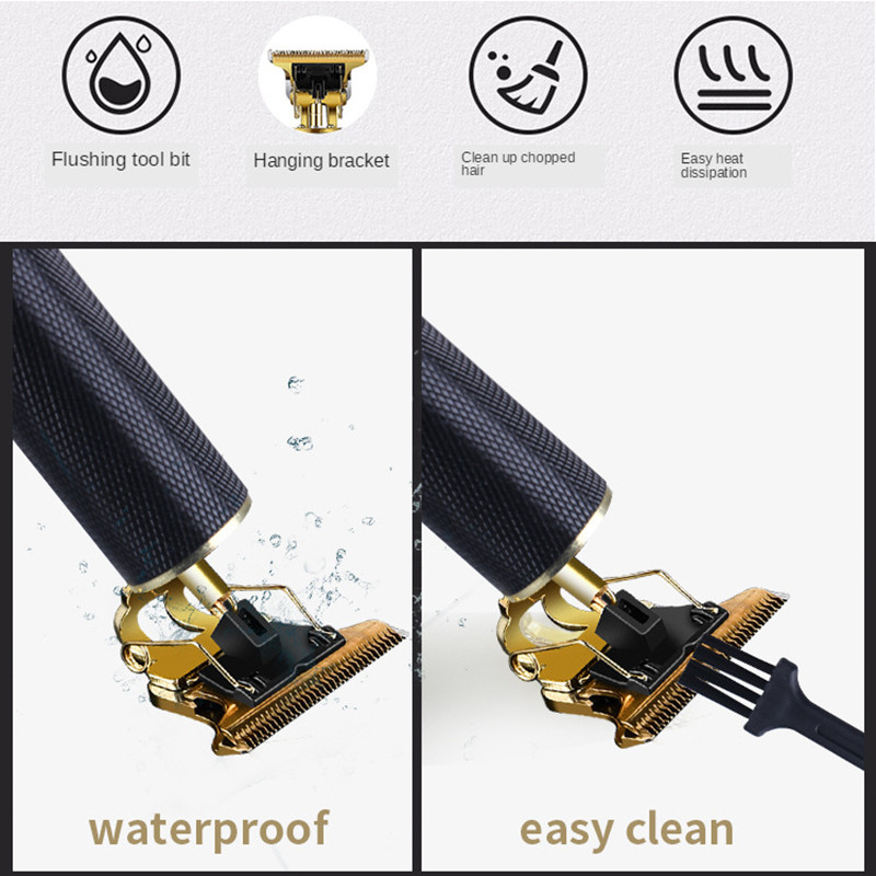 WEASTI Fading Blending Professional Hair Trimmer for Men Pro Beard Electric Clipper Μηχάνημα κοπής μαλλιών λιθίου Φόρτιση USB