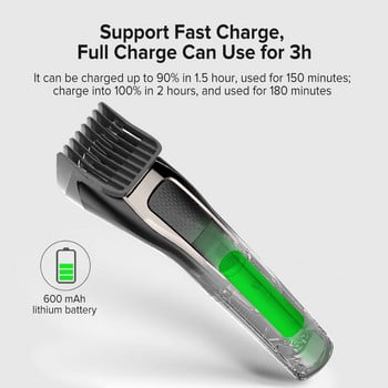 ENCHEN Sharp3S Мъжка машинка за подстригване Професионална за възрастни деца USB акумулаторна машина за подстригване с 2 ограничителни гребена