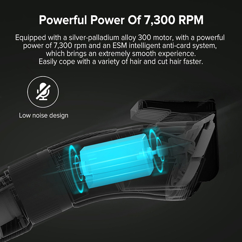 ENCHEN Sharp3S muški trimer za šišanje, profesionalni za odrasle, djecu, USB punjivi šišač s 2 granična češlja