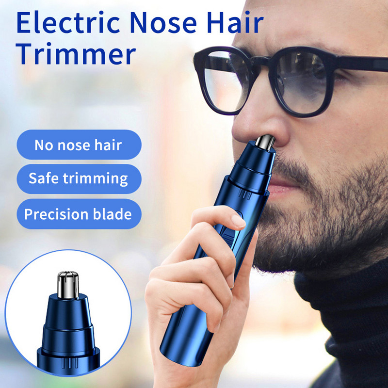Trimmer electric pentru urechi pentru nas pentru bărbați Aparat de ras Reîncărcabil pentru îndepărtarea părului Trimer pentru sprâncene Produs de siguranță Aparat de bărbierit Îngrijirea feței
