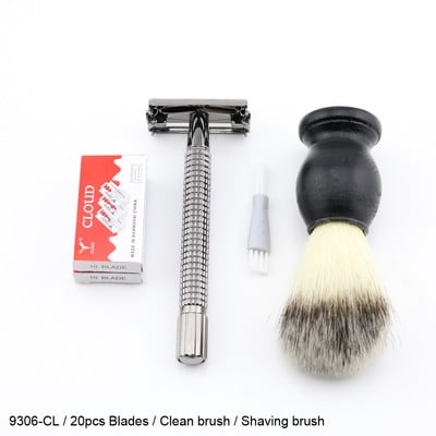 Weishi butterfly biztonsági borotvaborotvák Classic Kézi biztonsági borotva Hosszú nyél Ezüstös Pisztolyszín Bronz Fekete Kiváló minőség ÚJ