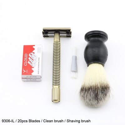 Weishi butterfly biztonsági borotvaborotvák Classic Kézi biztonsági borotva Hosszú nyél Ezüstös Pisztolyszín Bronz Fekete Kiváló minőség ÚJ