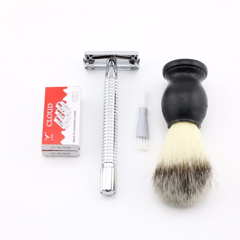 Weishi butterfly biztonsági borotvaborotvák Classic Kézi biztonsági borotva Hosszú nyél Ezüstös Pisztolyszín Bronz Fekete Kiváló minőség ÚJ