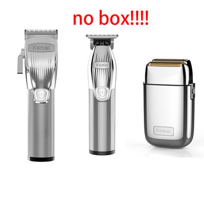 Kemei Professional Barber Shop Kit de tuns tuns 0 mm Trimmer Electric Shaver Finish Machine Set fără fir/cu cablu Li-on Clip
