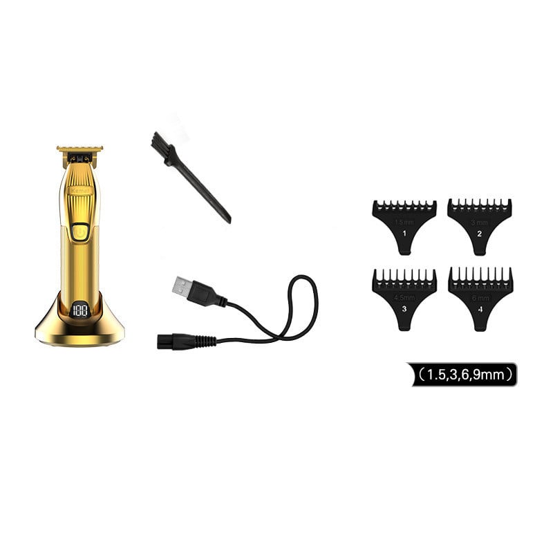 Kemei Professional Barber Shop Kit de tuns tuns 0 mm Trimmer Electric Shaver Finish Machine Set fără fir/cu cablu Li-on Clip