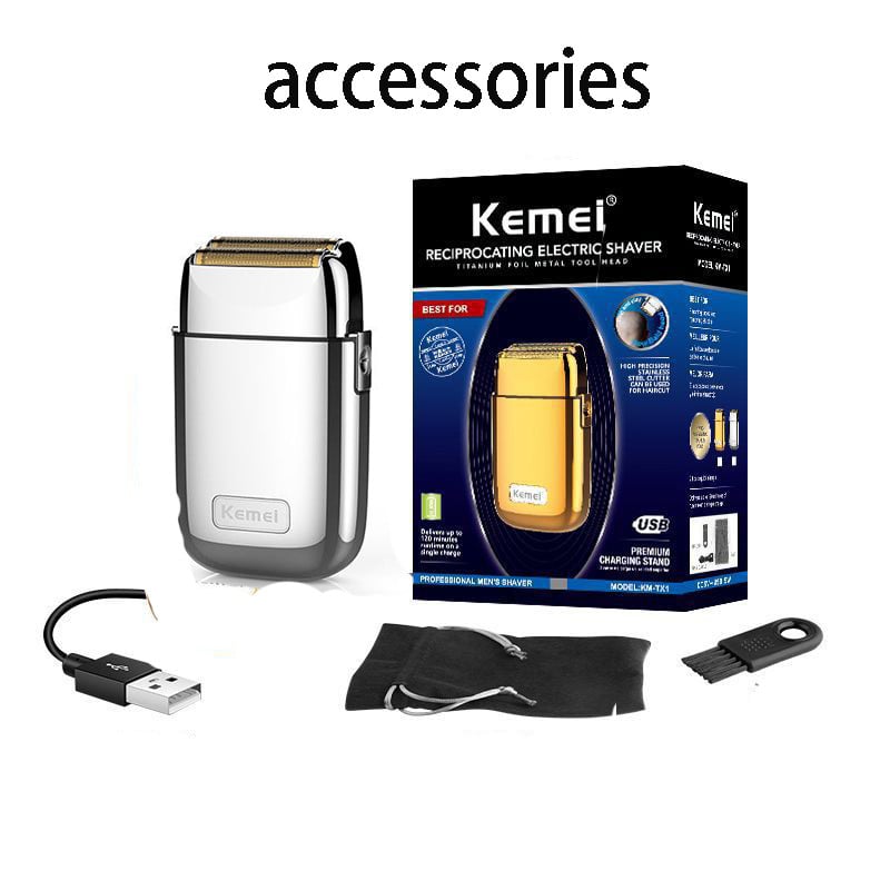 Kemei Professional Barber Shop Kit de tuns tuns 0 mm Trimmer Electric Shaver Finish Machine Set fără fir/cu cablu Li-on Clip