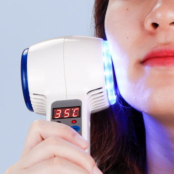 Ζεστό κρύο σφυρί Cryotherapy Blue Photon Θεραπεία Ακμής Skin Beauty Massager Anti-aging Lifting Rejuvenating Machine