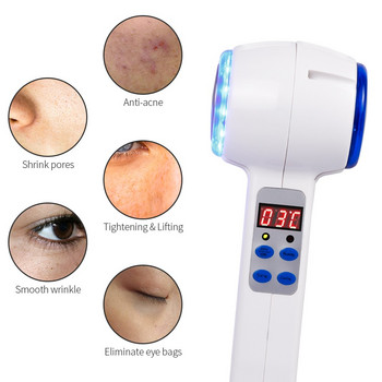 Ζεστό κρύο σφυρί Cryotherapy Blue Photon Θεραπεία Ακμής Skin Beauty Massager Anti-aging Lifting Rejuvenating Machine