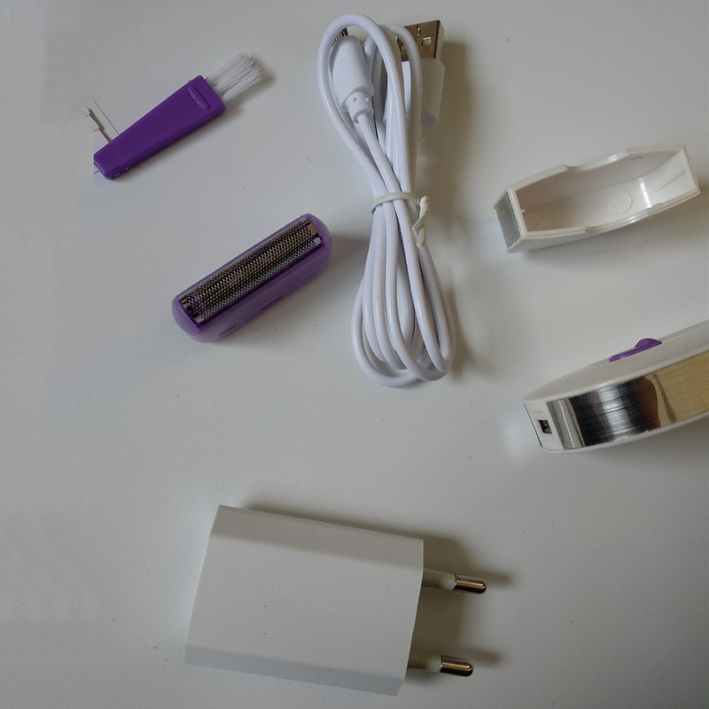 Professzionális fájdalommentes szőrtelenítő készlet lézeres érintős epilátor USB újratölthető női testarc láb bikini kézi borotva szőrtelenítő