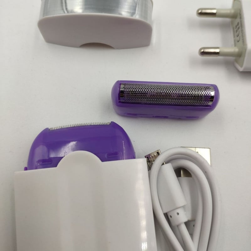 Professzionális fájdalommentes szőrtelenítő készlet lézeres érintős epilátor USB újratölthető női testarc láb bikini kézi borotva szőrtelenítő
