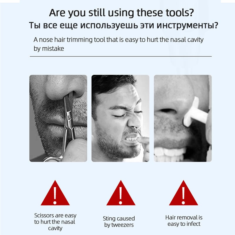Aparat de tuns electric pentru nas Aparat de tuns Aparat de tuns Barbati Femei Urechi Gât Epilator de sprancene Trimmer Aparat de ras Barbat Curat Trimer Kit de îndepărtare a aparatului de ras