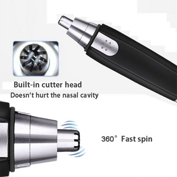 Електрически тример за нос Vibrissa самобръсначка Самобръсначка Миещи се преносими епилатори за нос и уши Професионален инструмент за подстригване