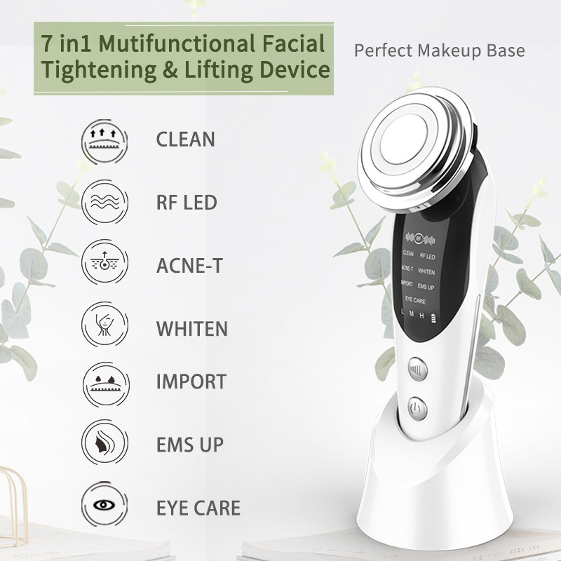 7 az 1-ben Face Lift készülékek RF mikroáramú bőrfiatalító arcmasszírozó fényterápia öregedésgátló ránctalanító szépségápoló
