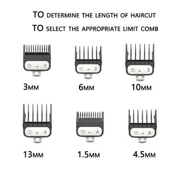 Регулируема безжична професионална машинка за подстригване бръснар изцяло метален тример за коса за мъже мощна електрическа машина за подстригване
