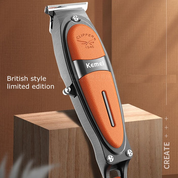 Оригинална Kemei Мощна бръснарска метална машинка за подстригване за мъже Електрическа машина за подстригване на брада за тяло Акумулаторна машинка за подстригване Машина за подстригване