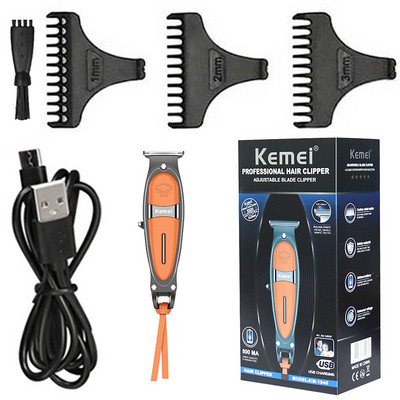 Γνήσιο Kemei Powerful Barber Hair Trimmer For Men Electric Body Beard Trimmer Επαναφορτιζόμενη μηχανή κοπής Clipper