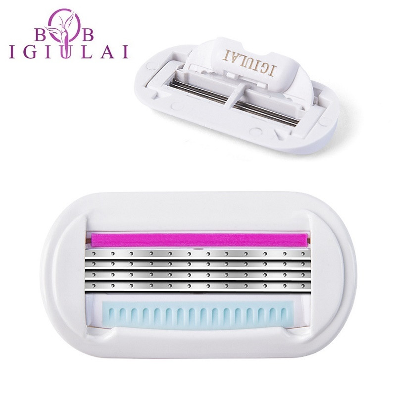 Lame de ras pentru femei Lama pentru îndepărtarea părului de siguranță aparate de ras Lady Cap de înlocuire compatibil Gillettee Venuse