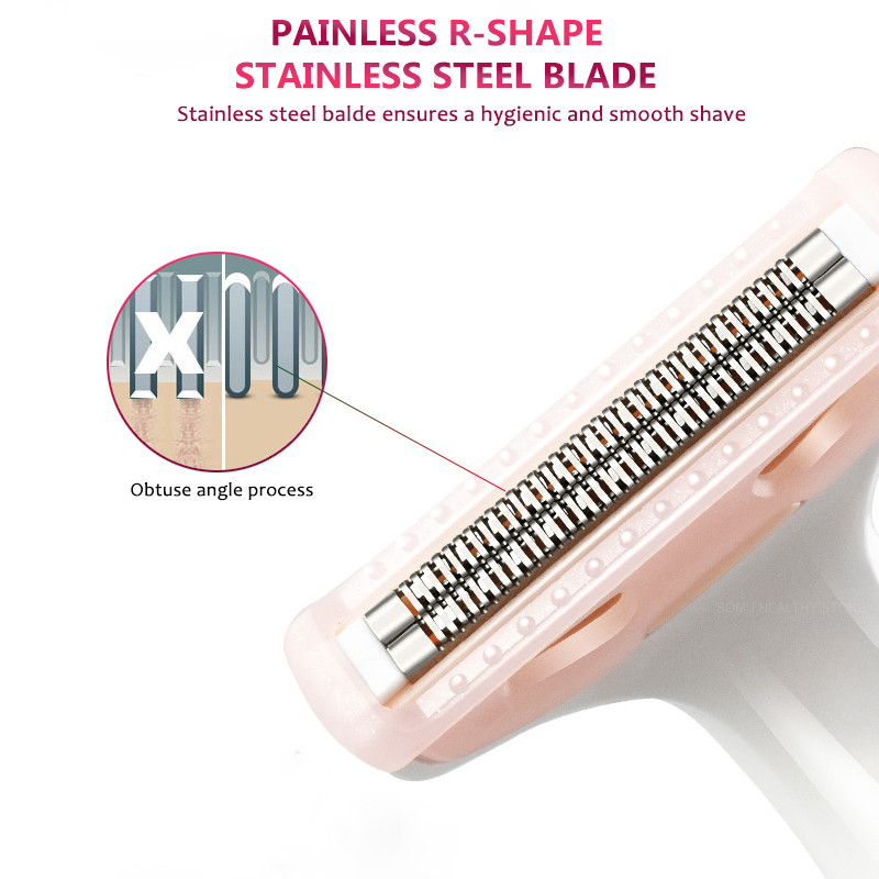 Безболезнено обезкосмяване Електрическа самобръсначка Wet Dry Use Private Hair Shaving Bikini Trimmer Дамска самобръсначка за срамни косми Епилатор за тяло