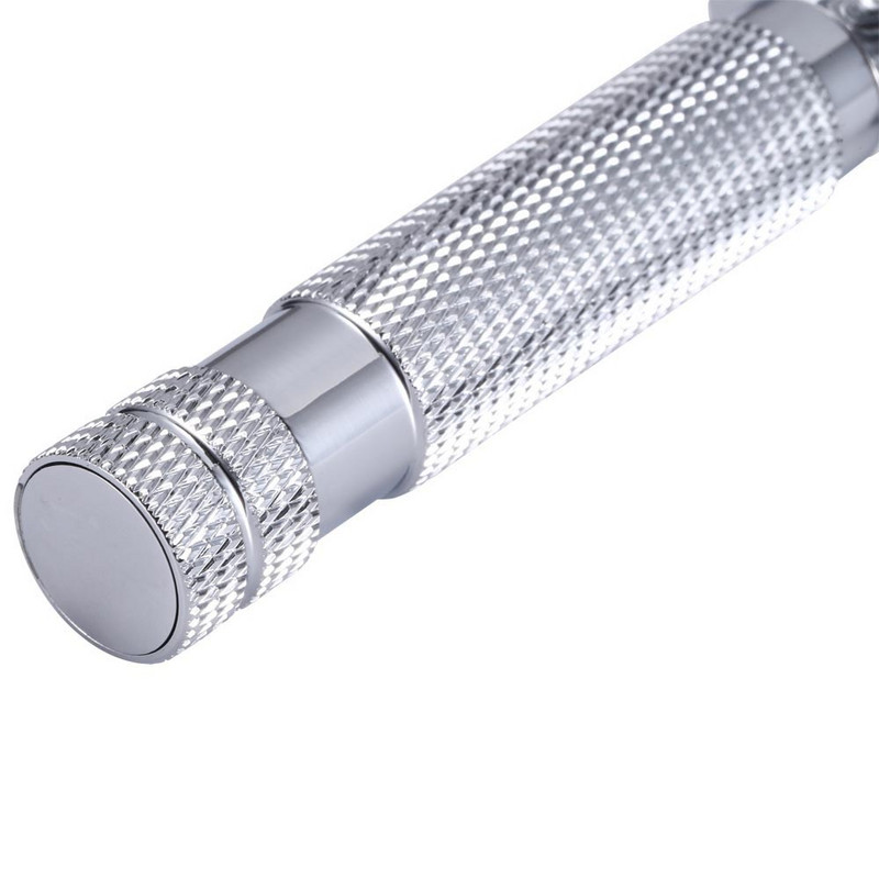 Metallist eemaldatavad käsitsi pardlid meestele habeme raseerimiseks Metallist teraskäepidemega pardlikaitse raseerija