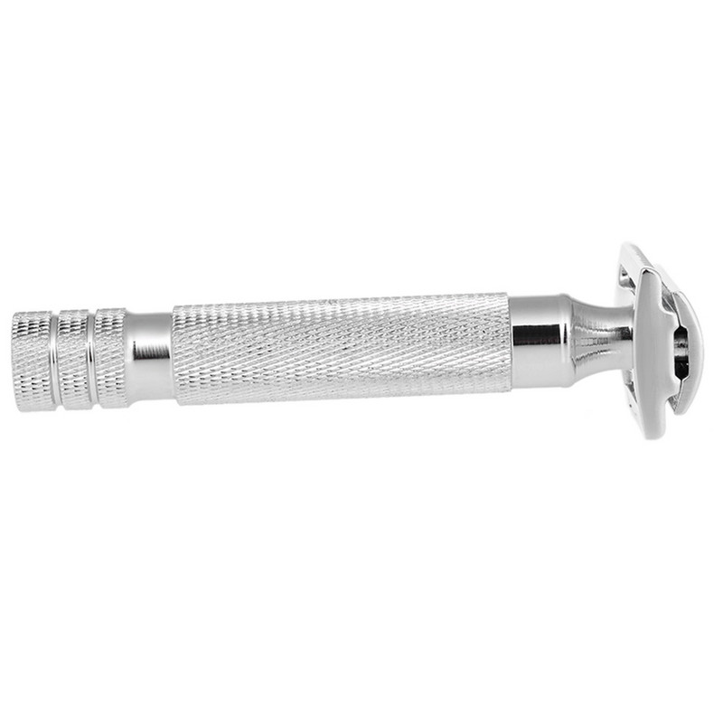 Metallist eemaldatavad käsitsi pardlid meestele habeme raseerimiseks Metallist teraskäepidemega pardlikaitse raseerija