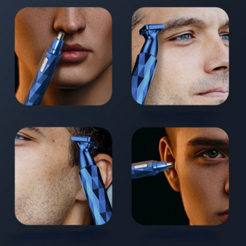 Ηλεκτρικό ξύρισμα κουρευτική αυτιού μύτης φορητό για άνδρες Περιποίηση προσώπου Επαναφορτιζόμενη κουρευτική μύτη Ξυριστική αφαίρεση τρίχας γένια ξυραφιού