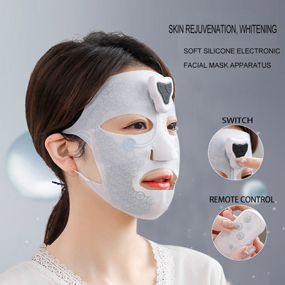 Masca de fata cu impulsuri electrice EMS Masaj cu absorbtie in crema Masaj antirid Lifting pentru piele Ingrijire fermitate Dispozitiv de infrumusetare faciala