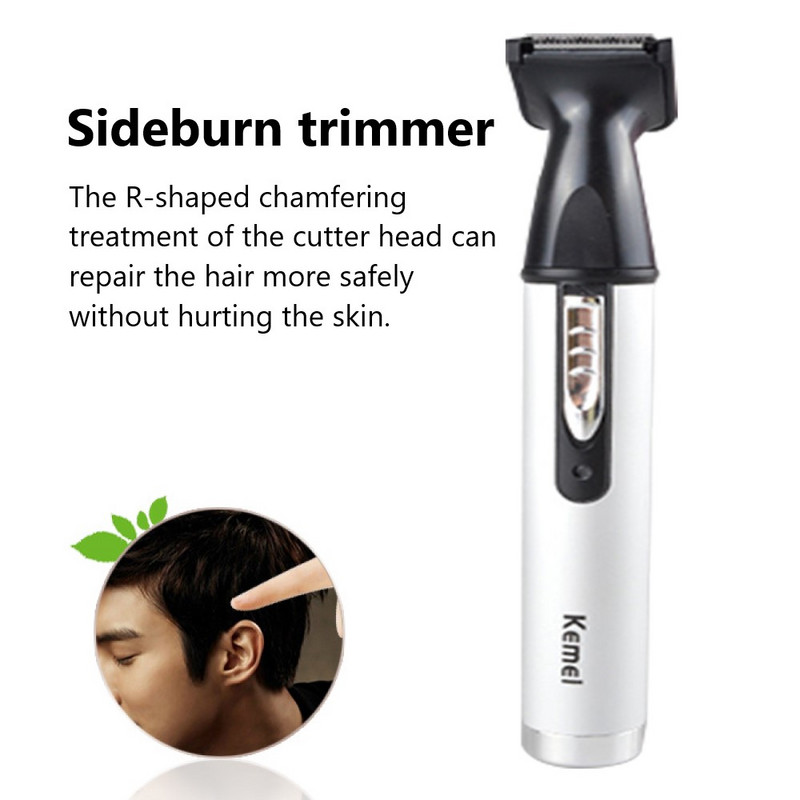 Trimmer de păr reîncărcabil 4 în 1 Origina pentru nas, urechi, pentru bărbați, kit de îngrijire, aparat de tuns barbă electric pentru sprâncene, micro aparat de tuns nas și urechi