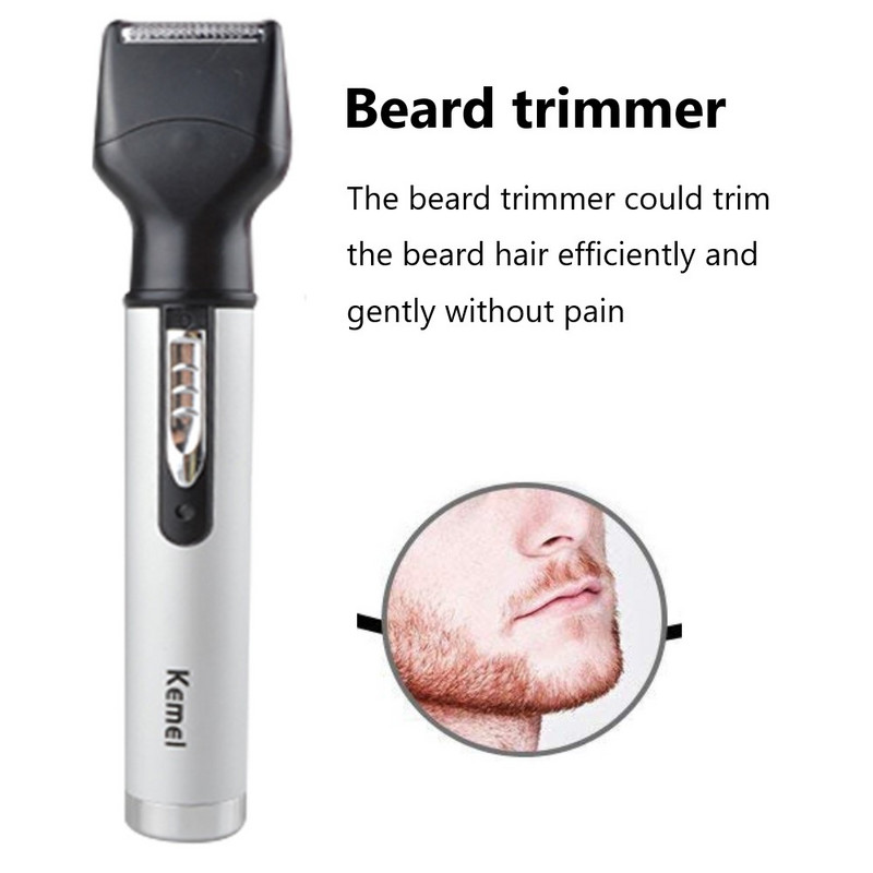 Trimmer de păr reîncărcabil 4 în 1 Origina pentru nas, urechi, pentru bărbați, kit de îngrijire, aparat de tuns barbă electric pentru sprâncene, micro aparat de tuns nas și urechi