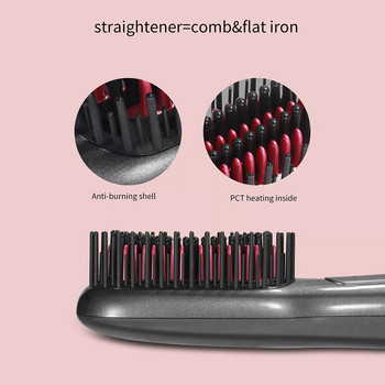 Νέα 3IN1 Hot Air Brush Electric Anion Comb Στεγνωτήρα μαλλιών Πολυλειτουργικό ισιωτικό ψαλιδάκι βρεγμένο και στεγνό Εργαλεία styling γρήγορης θέρμανσης