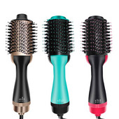 Βούρτσα ζεστού αέρα Styler and Volumizer Hair Straightener Roller Comb Roller One Step Electric Ion Blow Dryer Brush Hair Styler