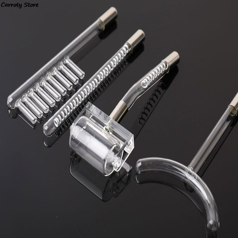 Visokofrekventni dodatak za mlaznicu elektrode za lice 4/7 kom staklene cijevi Crveno svjetlo Neonsko ljubičasto Argon Plavo svjetlo za miješanje Njega kože lica