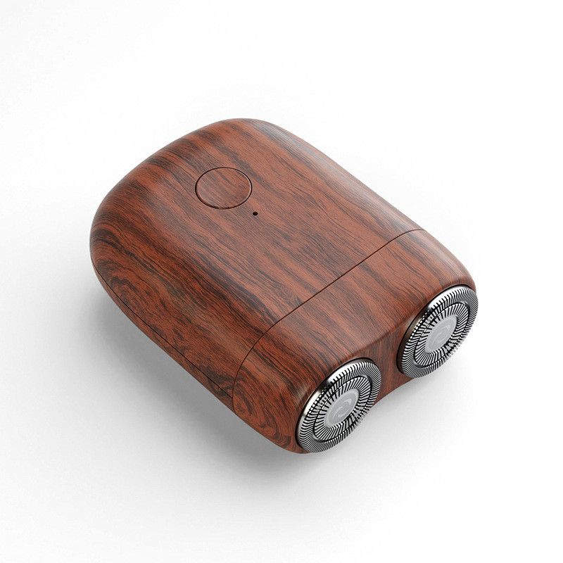 Mini kaasaskantav elektriline raseerija habemelõikur, kahepealine meeste habemeajam IPX7 veekindel, taskuga raseerija