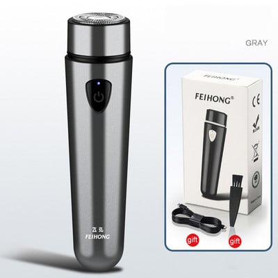 Aparat de bărbierit electric pentru bărbați, aparat de bărbierit pentru barbă, aparat de ras pentru îndepărtarea părului, aparat de îndepărtare a părului facial, mini portabil, reîncărcabil pentru călătorii