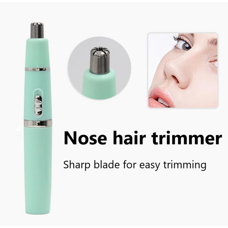 4 az 1-ben fej akkumulátorral működő hajvágó orr hajvágó női férfiaknak Férfi fülszőr Szemöldök szakáll orr szőrtelenítés